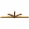 Ekena Millwork Redmond Rough Sawn Timber Gable Bracket, Western Red Cedar, 96"W x 28"H x 4"D x 4"F, 7/12 Pitch GBW096X28X0404RED00RWR - alternate 4